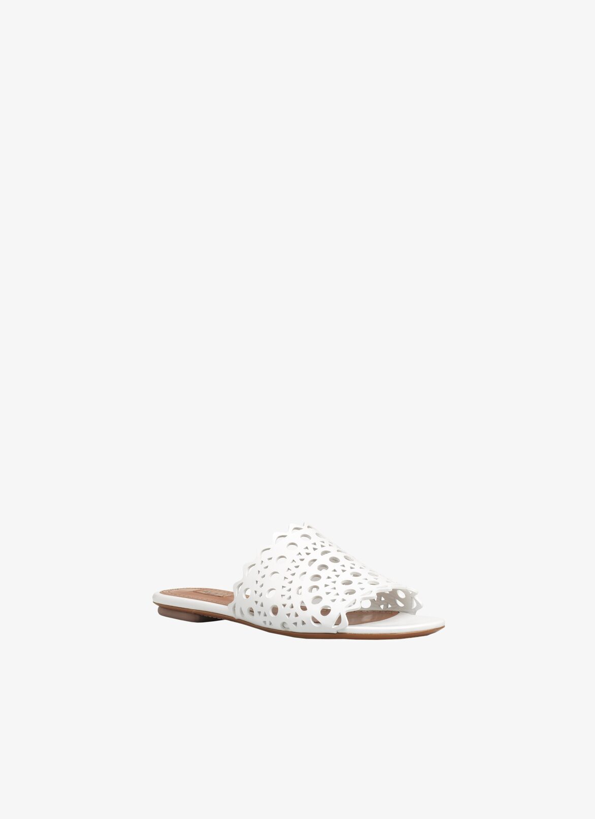 Flat Mule  ALAÏA WHITE FLAT MULE